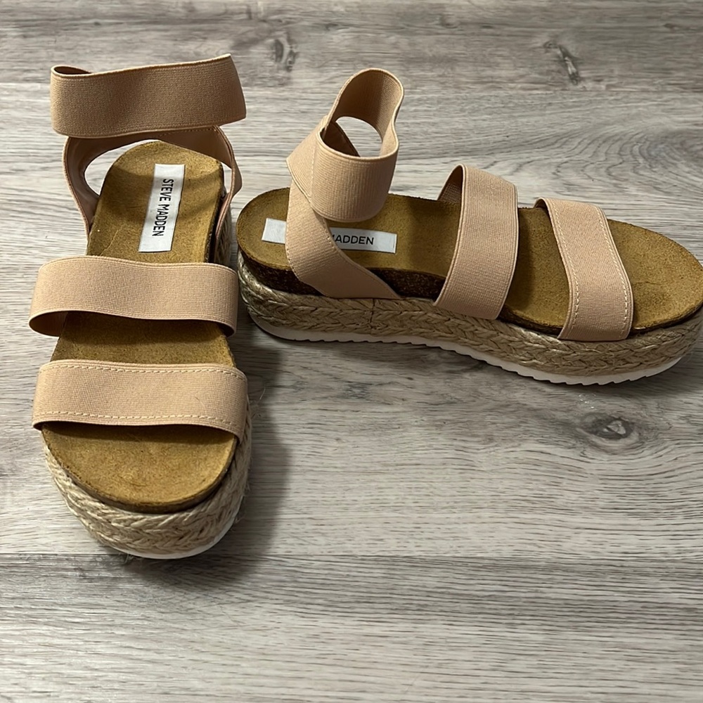 Never worn platform sandals